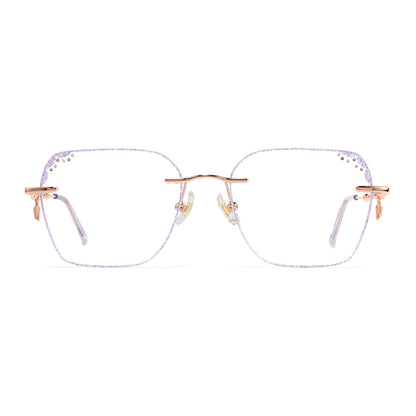 Lil Eyeglasses in Rose Gold & Purple