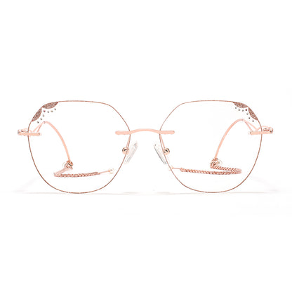 Pearl Eyeglasses in Rose Gold