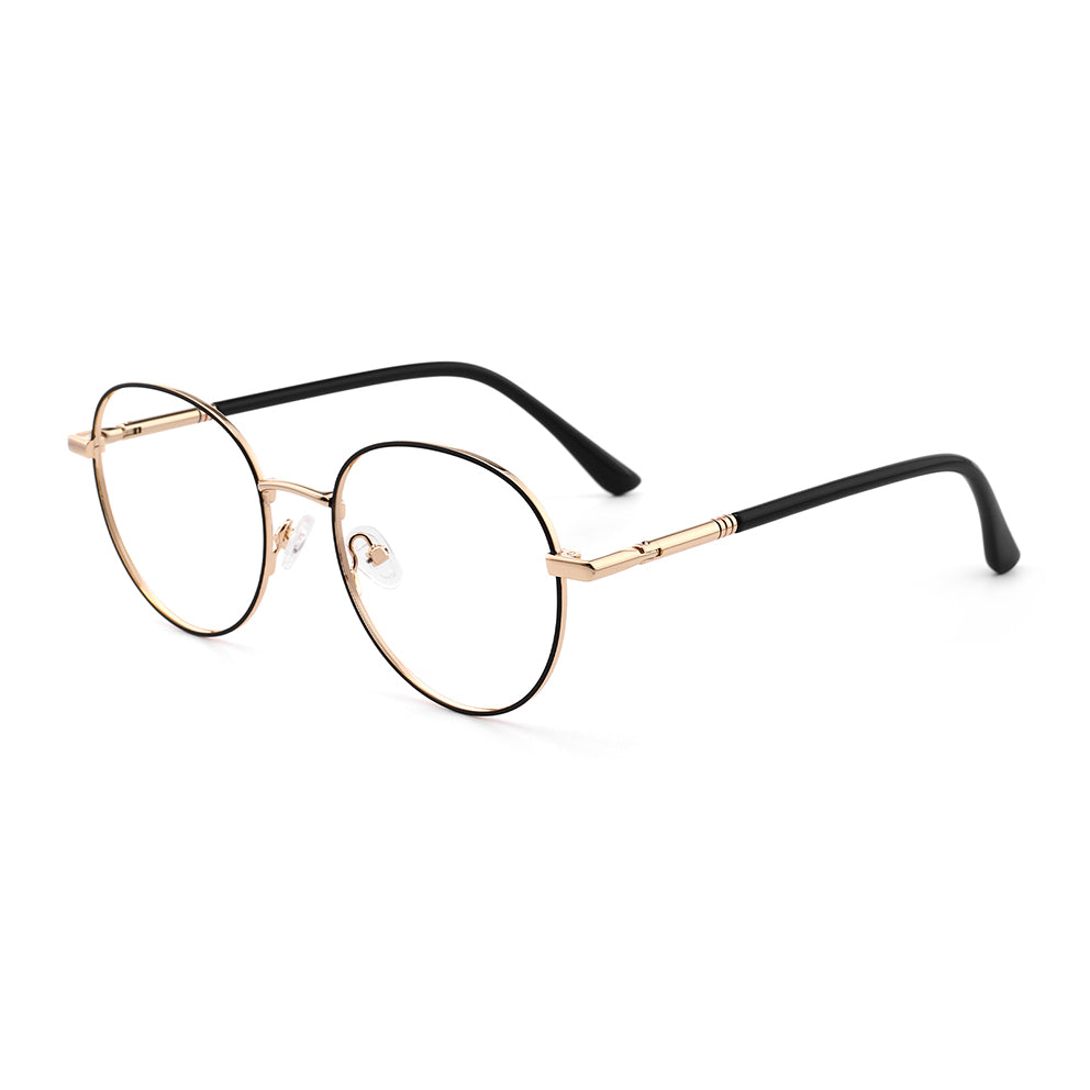 Muriel Eyeglasses in Black & Gold