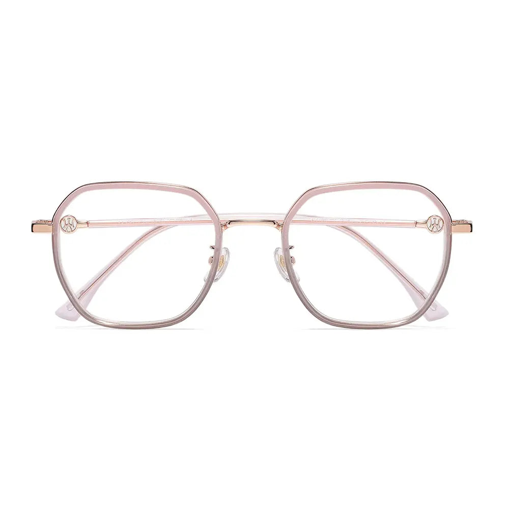 Amore Eyeglasses in Pink & Grey