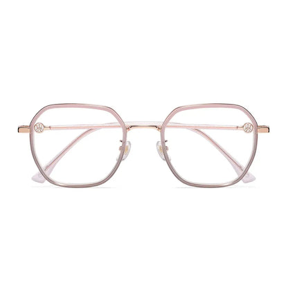 Amore Eyeglasses in Pink & Grey