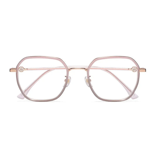 Amore Eyeglasses in Pink & Grey