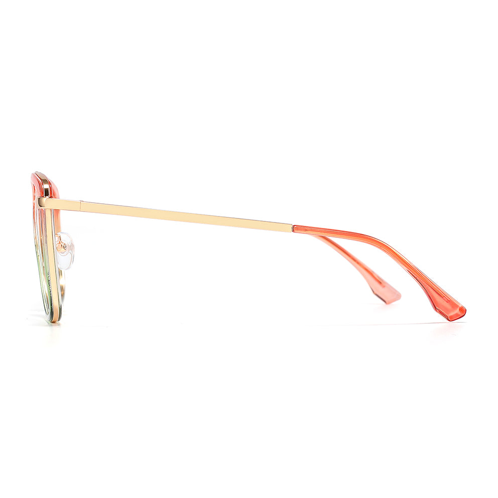 Simi Eyeglasses in Pink & Emerald Green