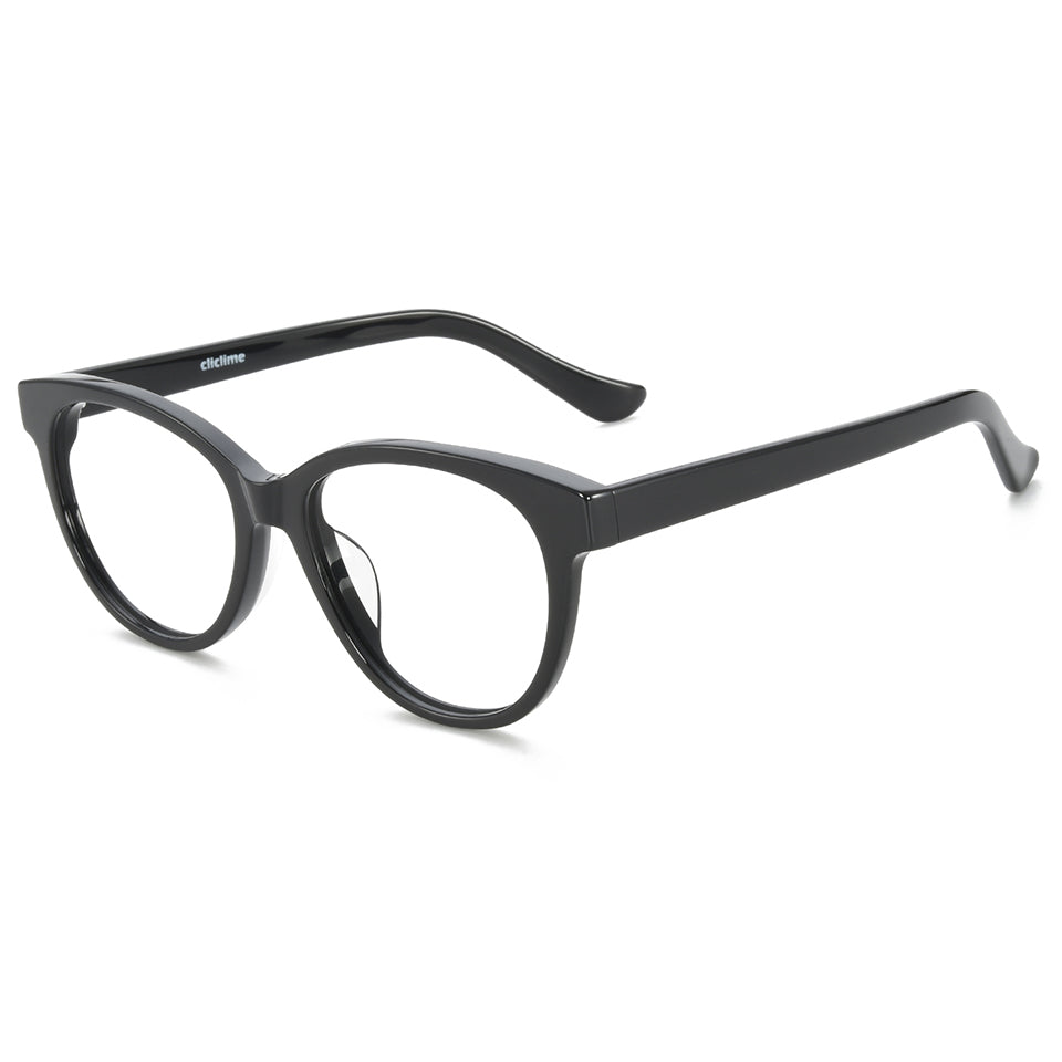 Amber Eyeglasses in Black