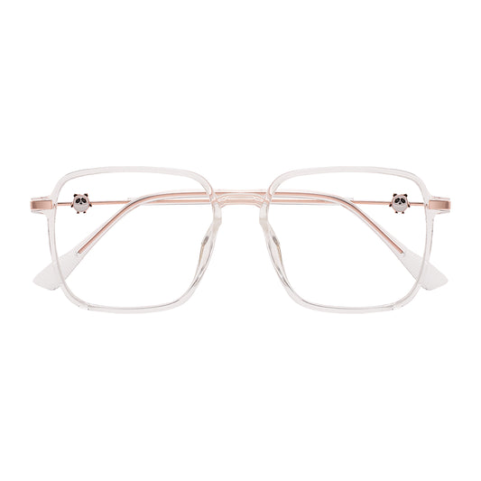 Melina Eyeglasses in Clear & Rose Gold