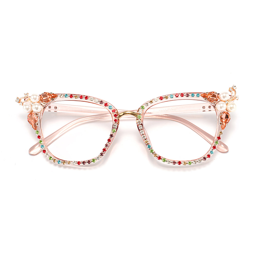 Serena Eyeglasses in Pink Colorful