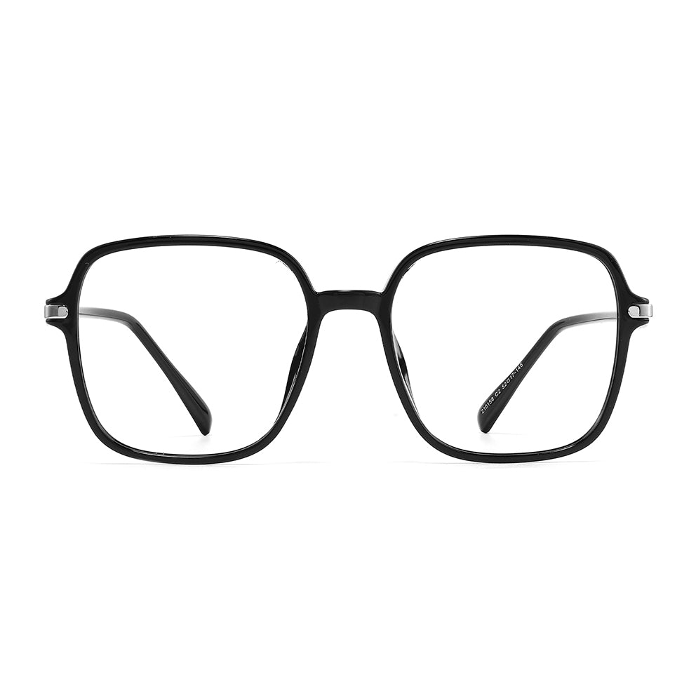 Cornelia Eyeglasses in Black & Silver