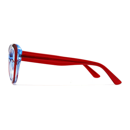 Josi Eyeglasses in Red & Blue