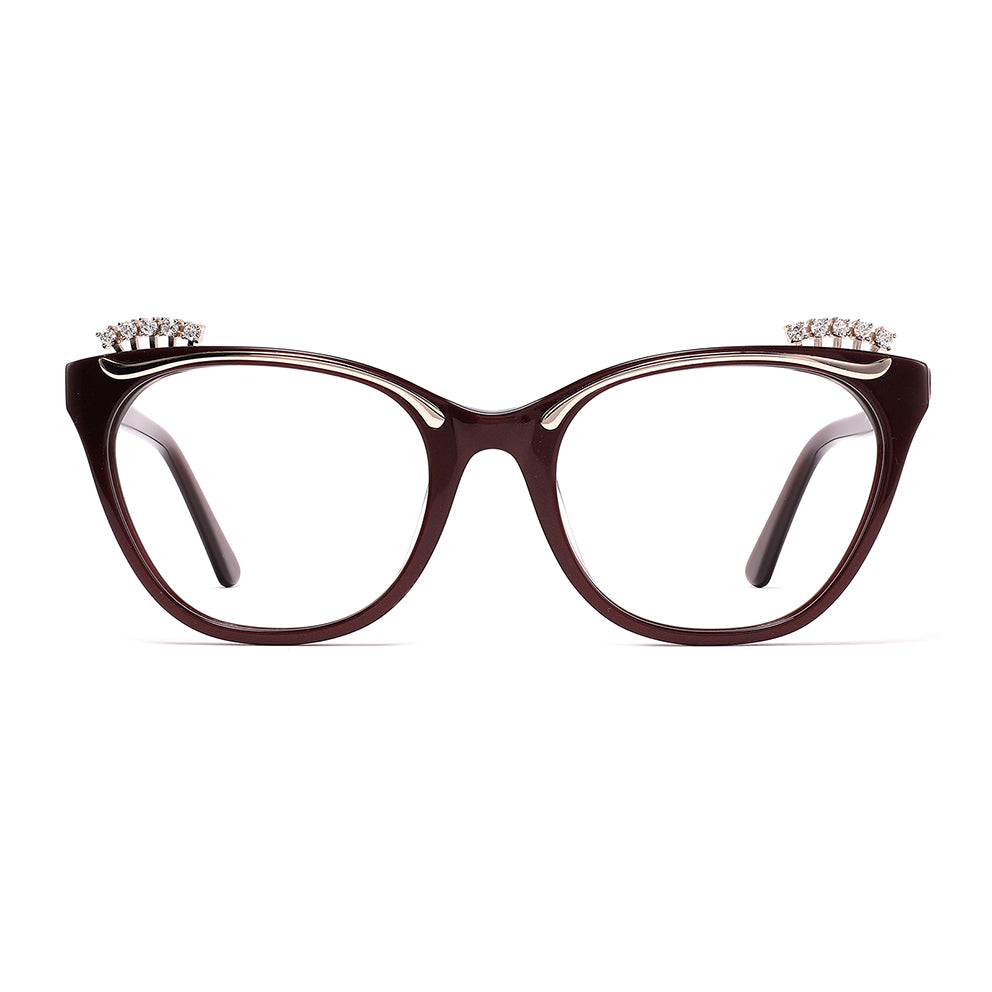 Joleen Eyeglasses in Burgundy