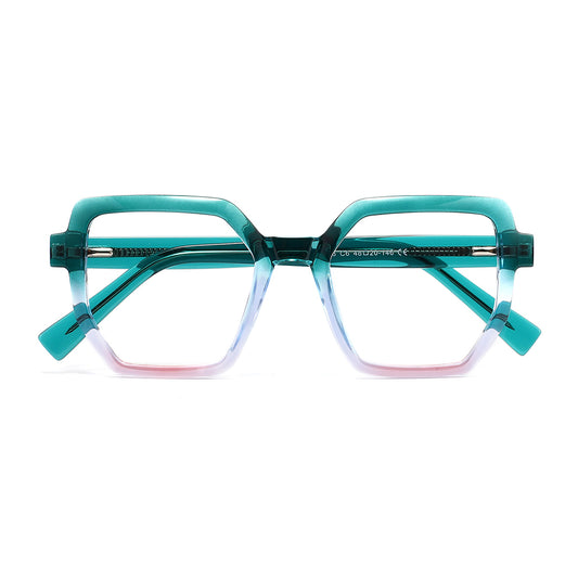 Aurelia Eyeglasses in Teal & Purple