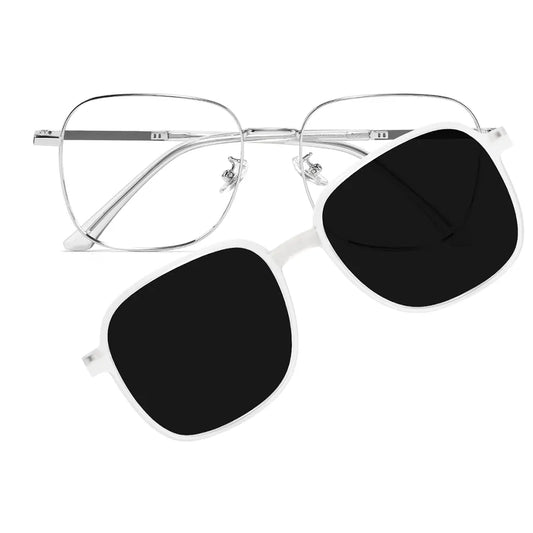 Karine Eyeglasses in Silver & Grey