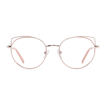 Jelley Eyeglasses in Pink & Gold