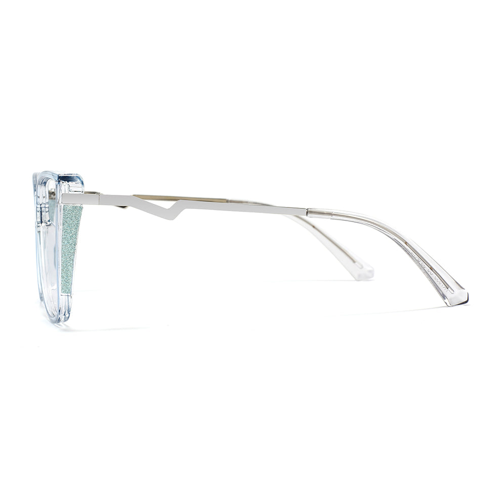 Yedda Eyeglasses in Clear Blue