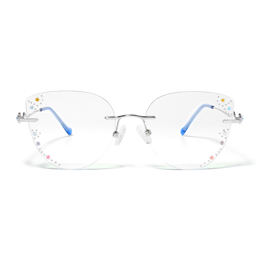 Twinkling Star Eyeglasses in Silver