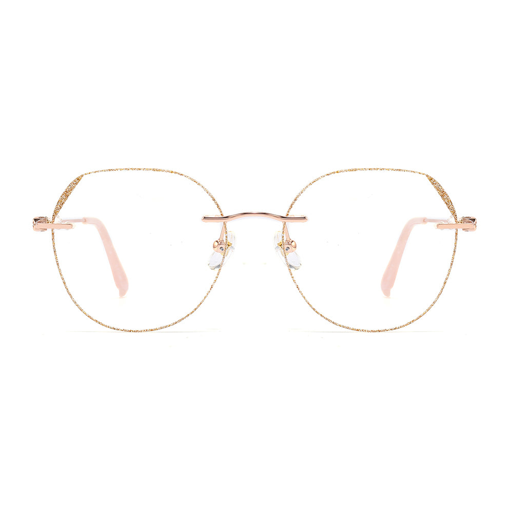 Fauna Eyeglasses in Rose Gold & Gold