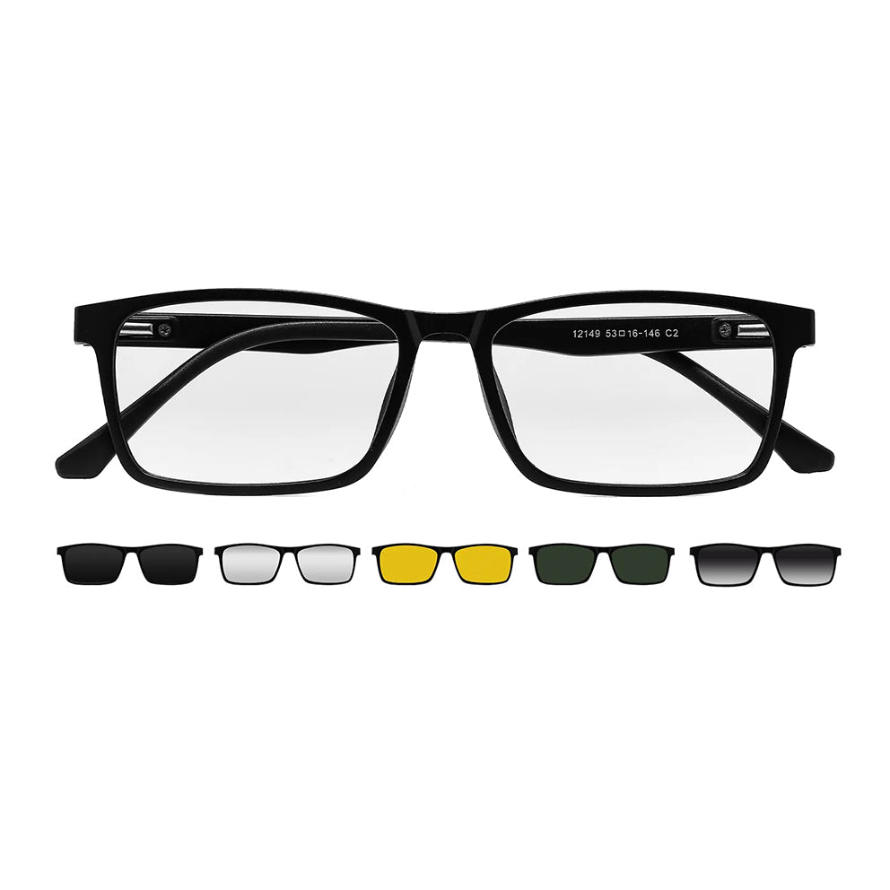 Swan Eyeglasses in Black