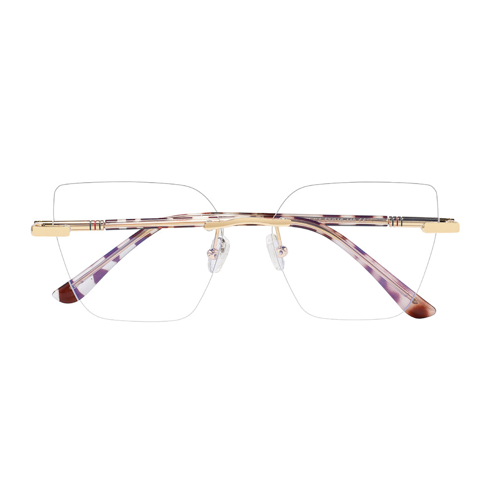 Jesse Eyeglasses in Gold & Petal Tortoise