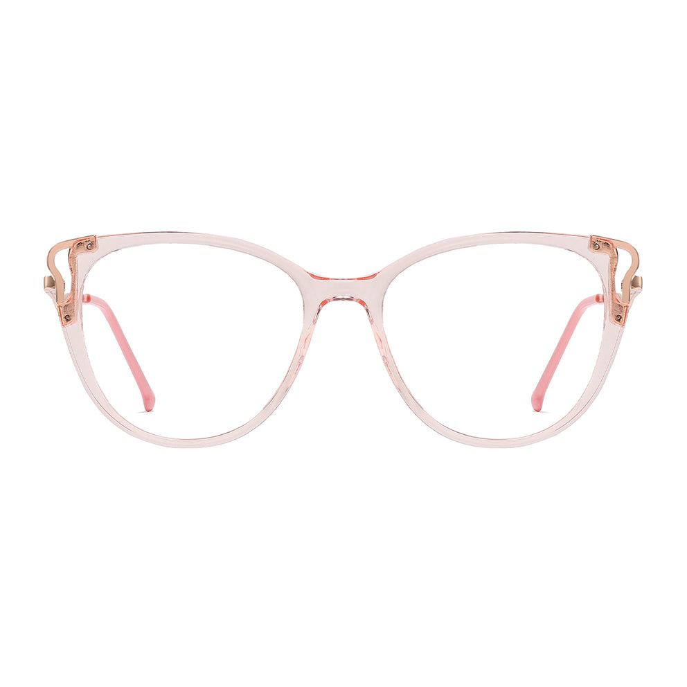 Trista Eyeglasses in Clear Pink