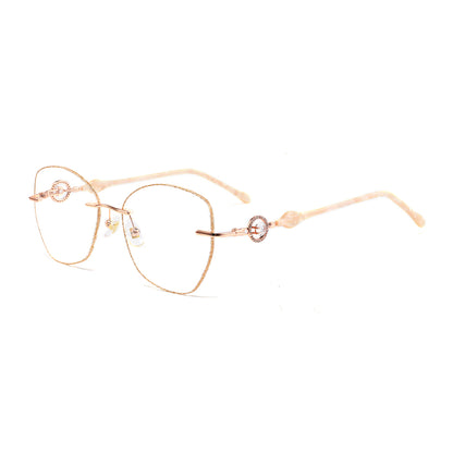 Glitter Eyeglasses in Rose Gold & Gold