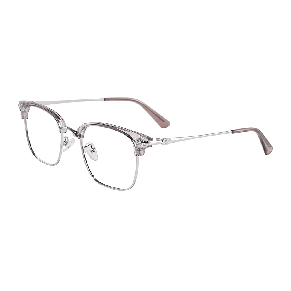 Emeka Eyeglasses in Grey & Silver