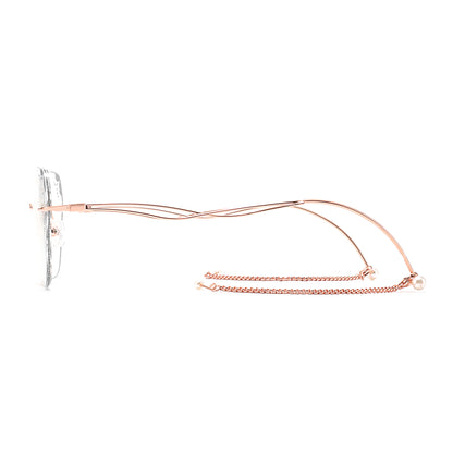 Pearl Eyeglasses in Rose Gold & Silver