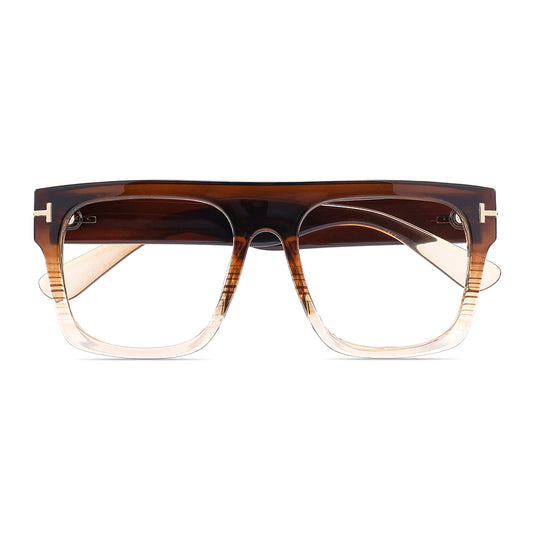 Fang Eyeglasses in Brown & Champagne