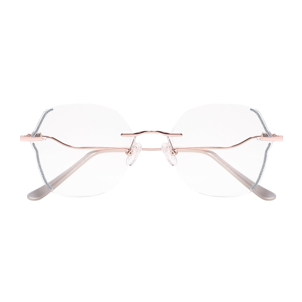 Twinkle Eyeglasses in Rose Gold & Silver