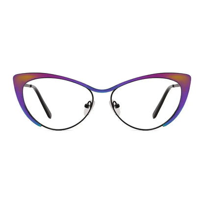 Aurora Eyeglasses in Mirrored Rainbow & Black