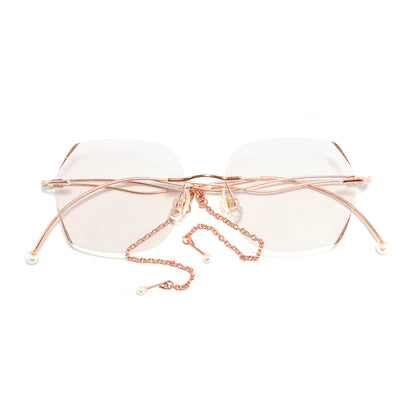 Yasi Eyeglasses in Rose Gold