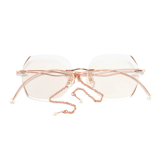 Yasi Eyeglasses in Rose Gold