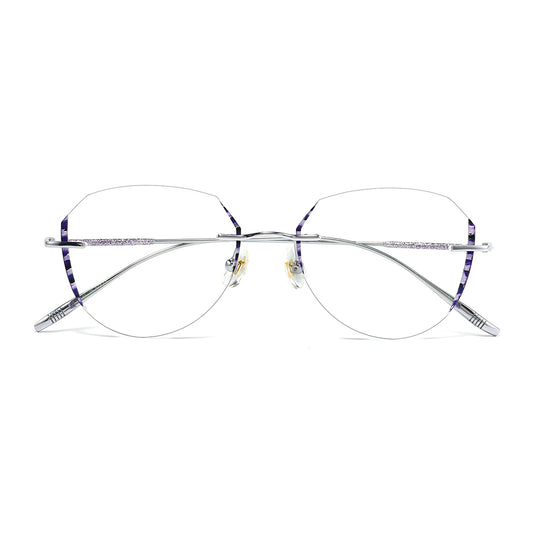 Freda Eyeglasses in Purple Tortoise