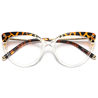 June Eyeglasses in Clear Yellow Tortoise