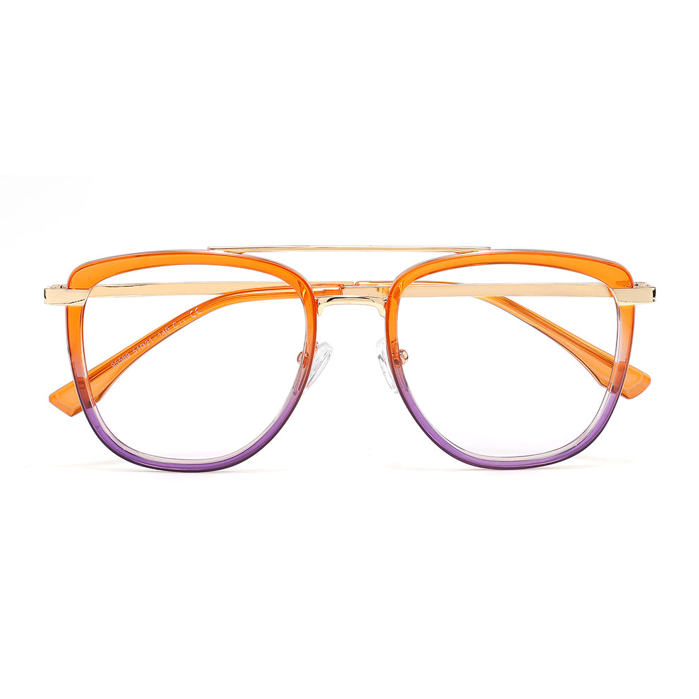 Simi Eyeglasses in Orange & Purple