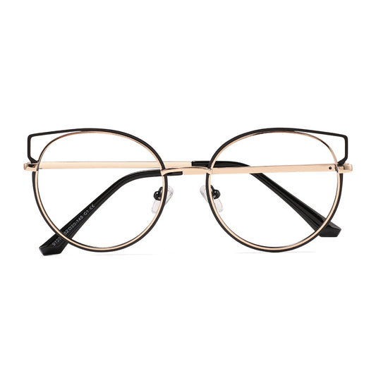 Karin Eyeglasses in Black & Gold