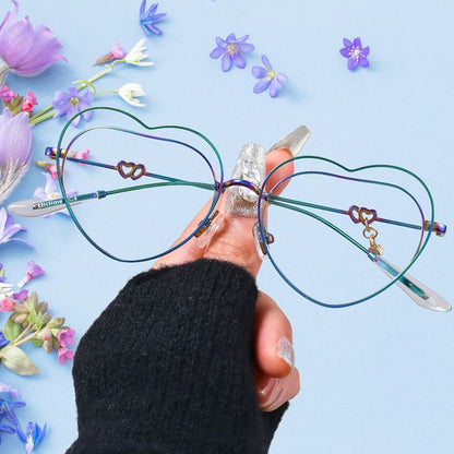 Heart Eyeglasses in Multicolor