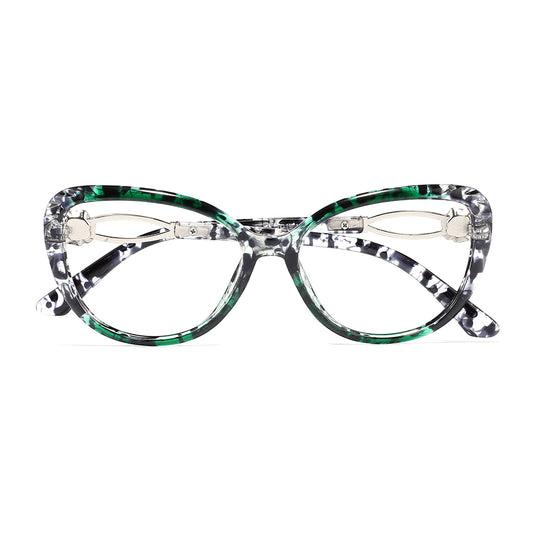 Kelley Eyeglasses in Green Tortoise