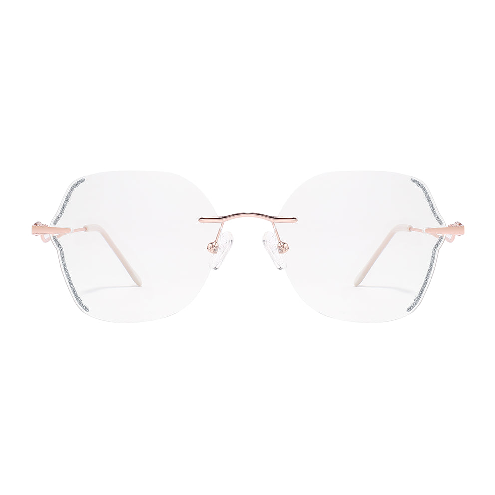 Twinkle Eyeglasses in Rose Gold & Silver