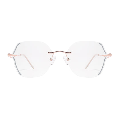 Twinkle Eyeglasses in Rose Gold & Silver