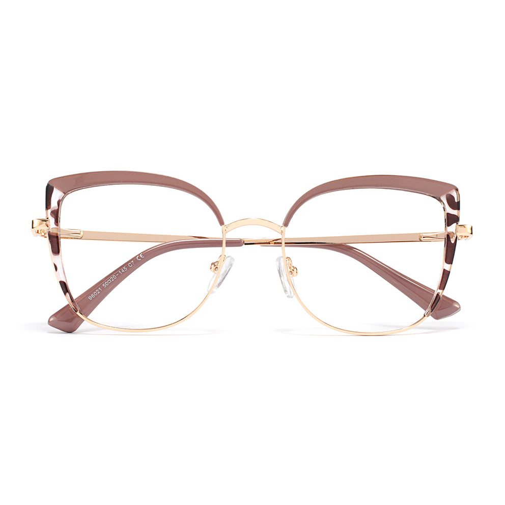 Falisha Eyeglasses in Brown & Leopard