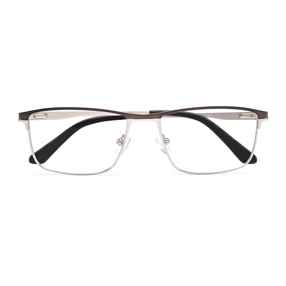 Steve Eyeglasses in Black & Silver