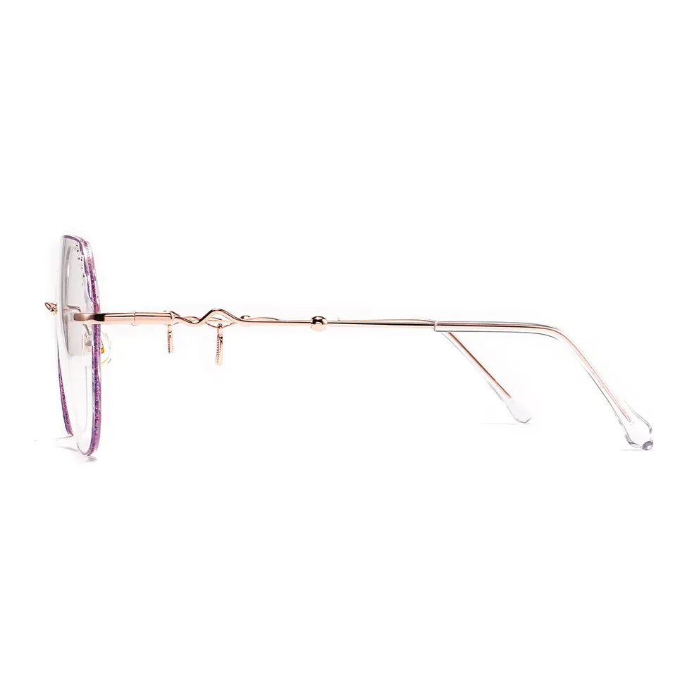 Anneli Eyeglasses in Rose Gold & Purple