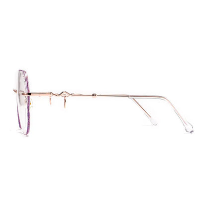 Anneli Eyeglasses in Rose Gold & Purple