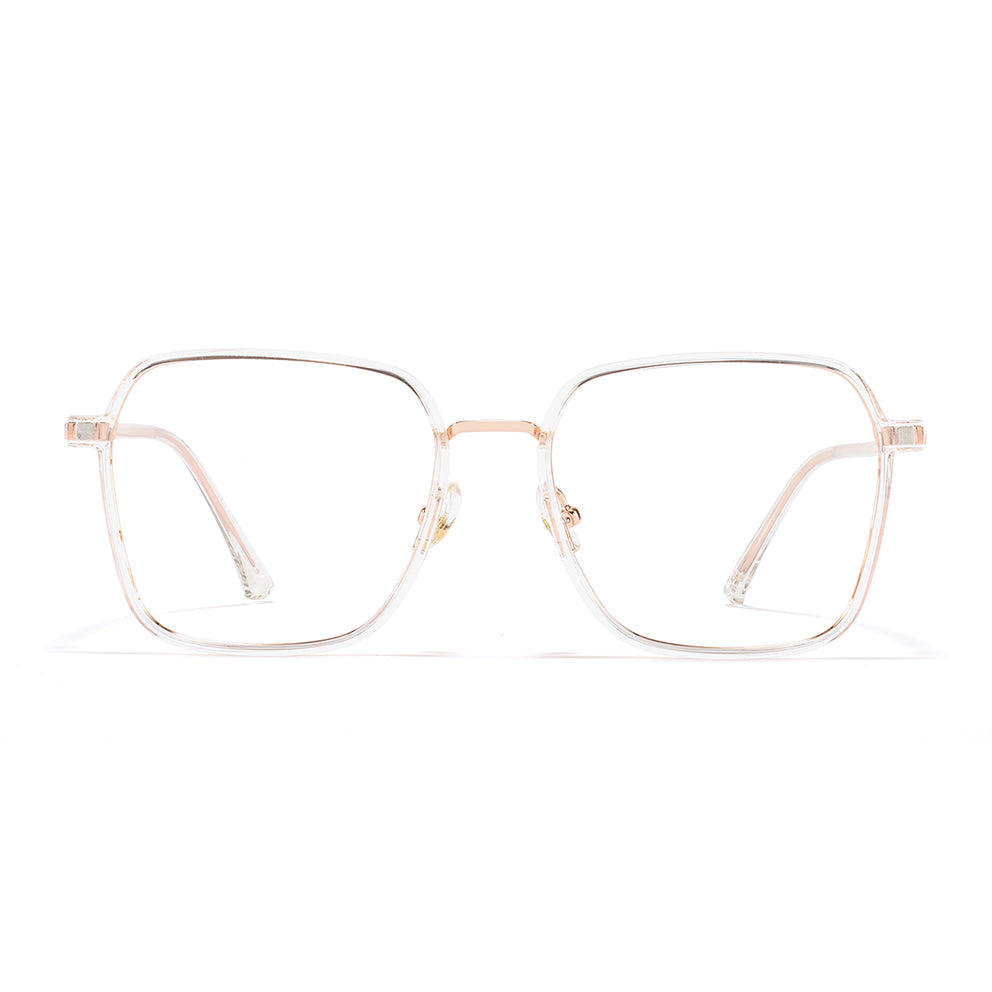 Diana Eyeglasses in Clear & Rose Gold