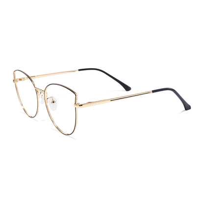 Cloe Eyeglasses in Black & Gold