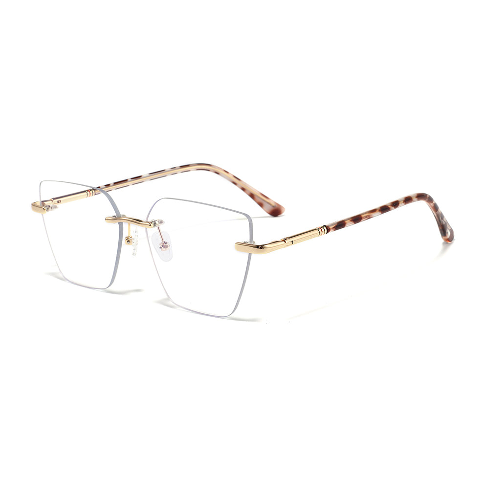 Jesse Eyeglasses in Gold & Petal Tortoise