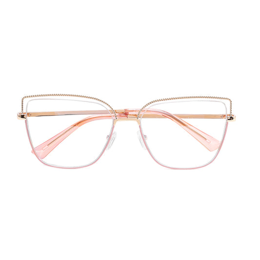 Loes Eyeglasses in Pink & Gold