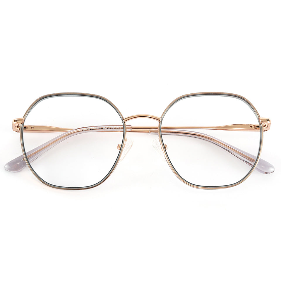 Violet Eyeglasses in Rose Gold