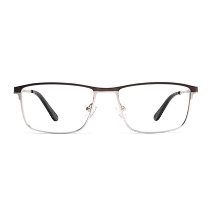 Steve Eyeglasses in Black & Silver