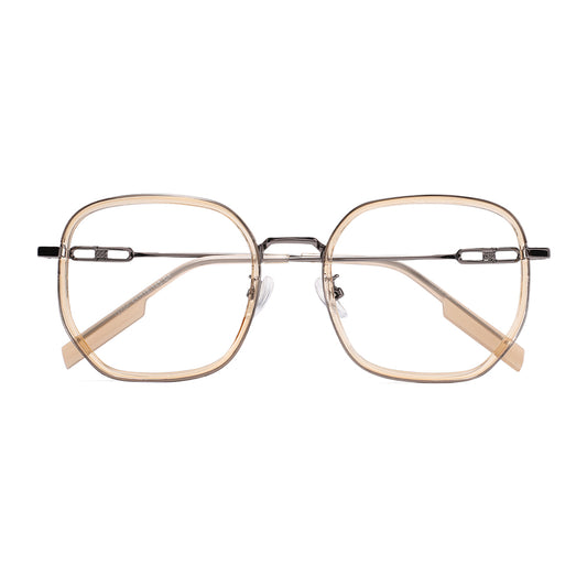 Sookie Eyeglasses in Champagne & Gun