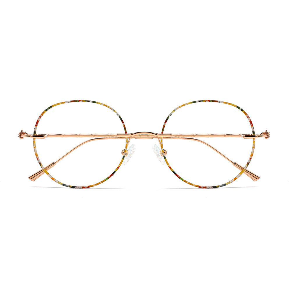 Gillian Eyeglasses in Yellow Floral